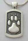 Paw with Frame Pendant