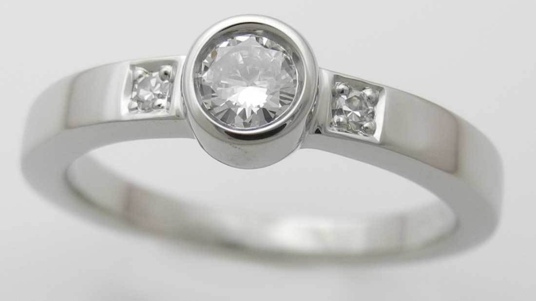 Full Bezel Diamond Ring